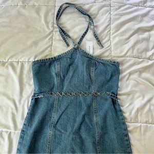 TOPSHOP DENIM MINI DRESS